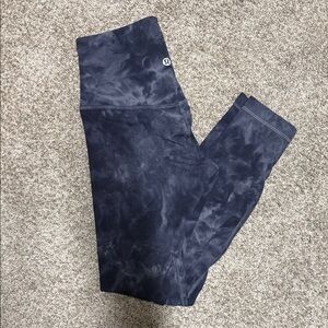 Lululemon Navy diamond Dye Align Leggings